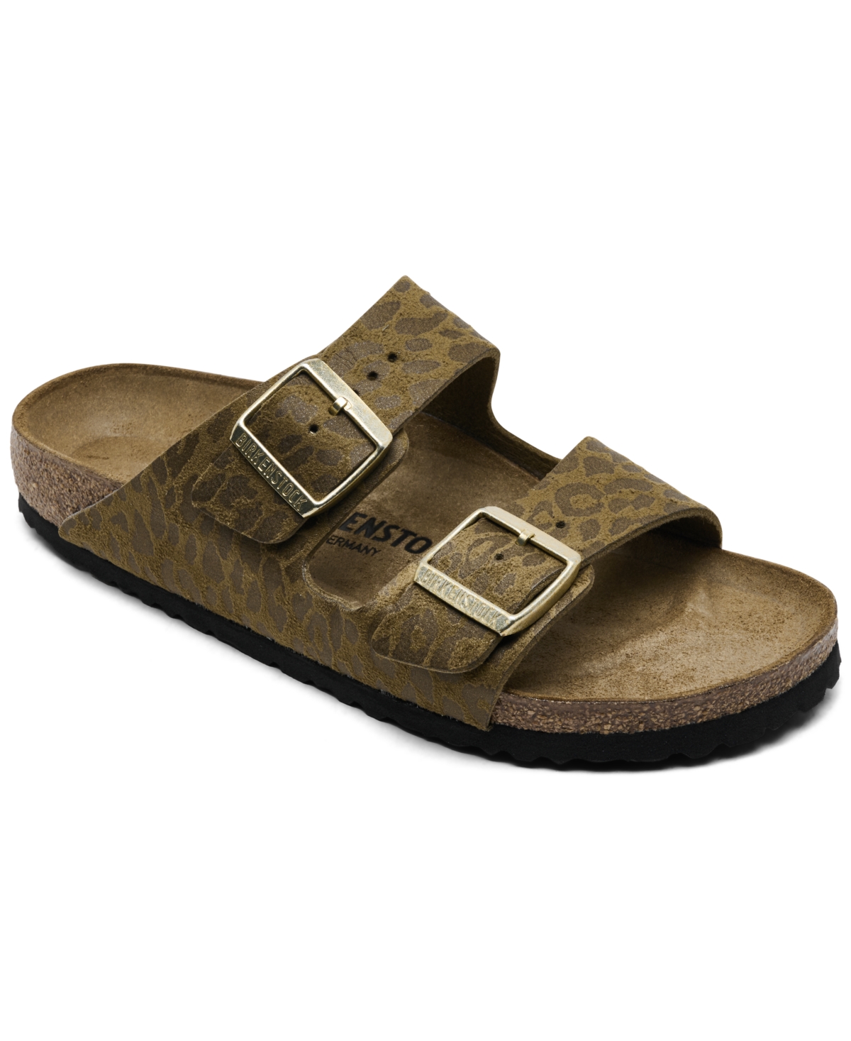 Birkenstock Women's Arizona Synthetic Birko-flor Sandals From Finish Line In Green