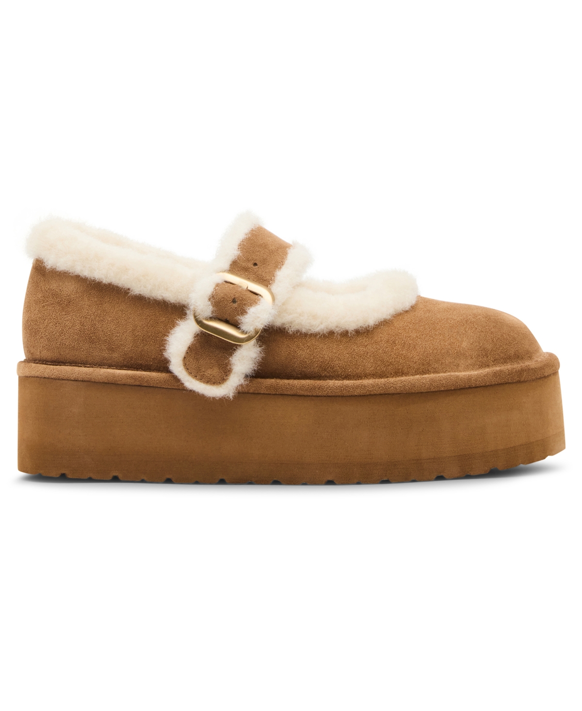 Madden Girl Women's Elena Cozy Platform Mary Jane Flat Shoes