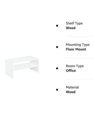 24 Inch Wide Horizontal Stackable Closet Storage Organizer, White
