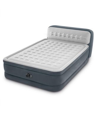 Dura-Beam Deluxe Ultra Plush Headboard Queen Mattress with Built-In Pump