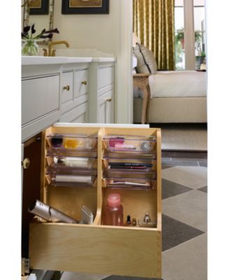 24" Wood Vanity Base Cabinet Organizer w/ Soft-close, 441-12VSBSC-1