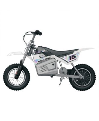MX400 Dirt Rocket 24V Electric Toy Motocross Dirt Bike, White (2 Pack