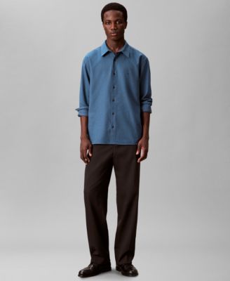 Men's Melange Flannel Classic-Fit Shirt