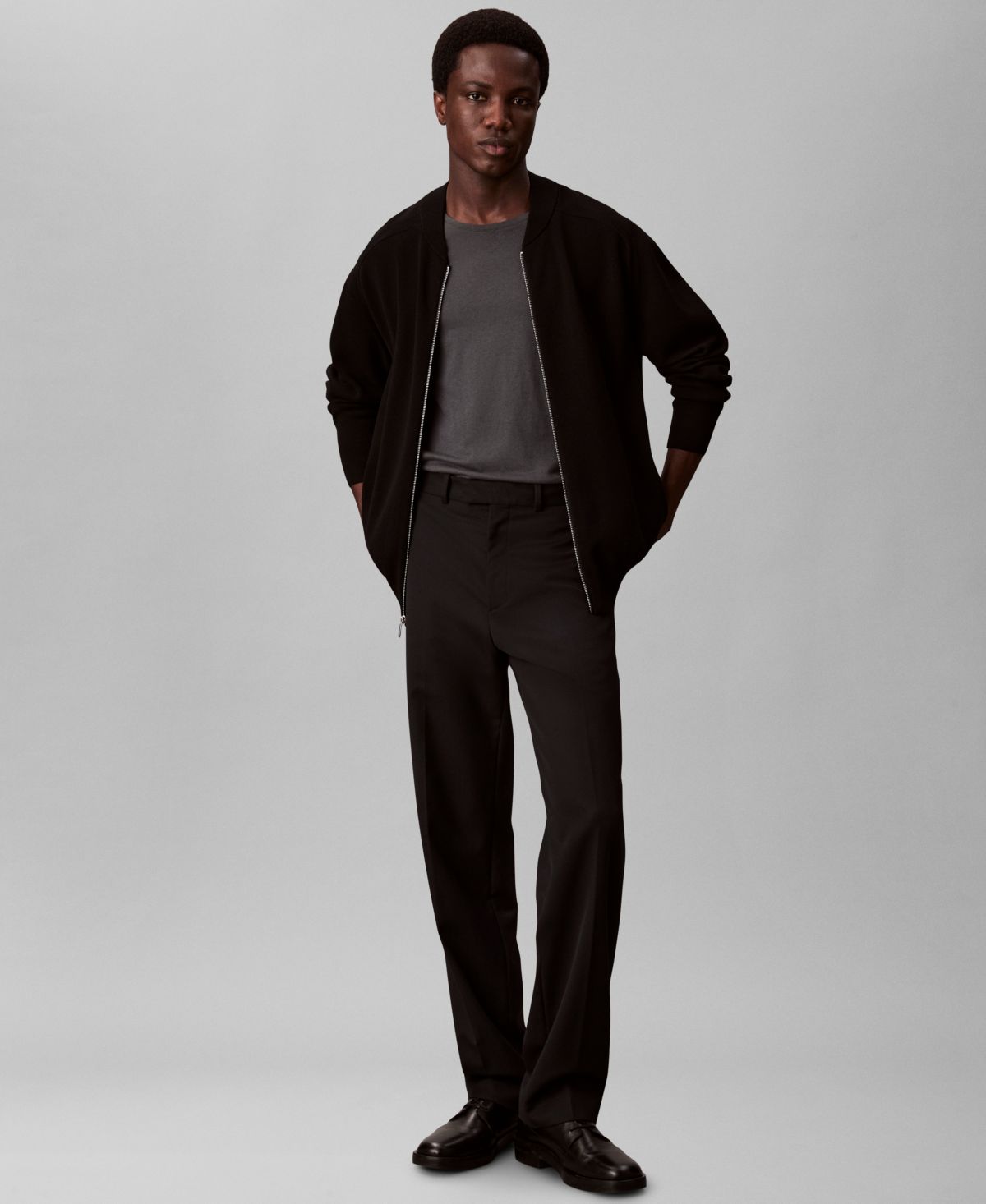 Мужская технологичная трикотажная куртка-бомбер