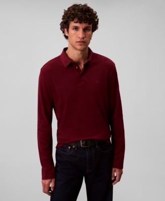 Supima Cotton Long Sleeve Polo Shirt