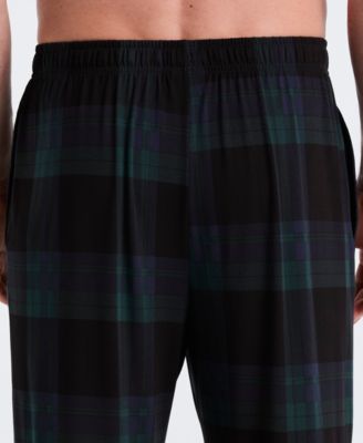 Men's Deluxe Touch Twill Plaid Print Pajama Pants