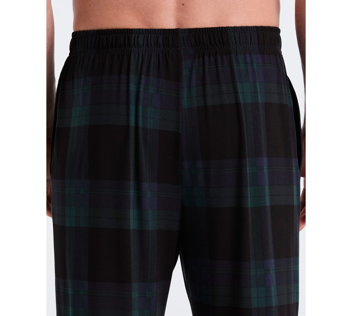 Perry Ellis Portfolio Men's Deluxe Touch Twill Plaid Print Pajama Pants In Multi