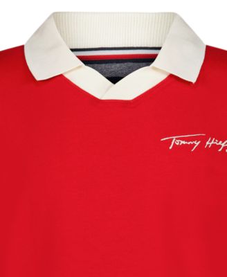 Boys' 2T-7 Varsity Long-Sleeve Polo Shirt