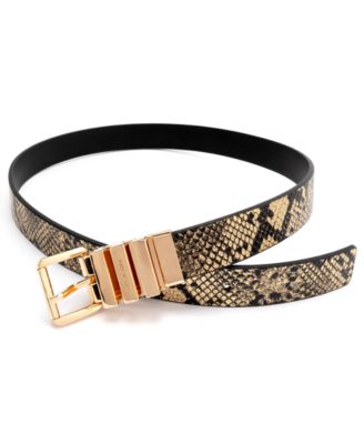 Women's Reversible Snake Pattern Belt