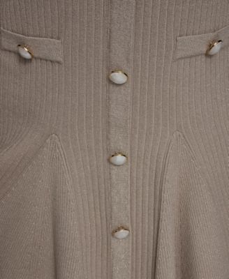 Women's Button Front Sweater Dress