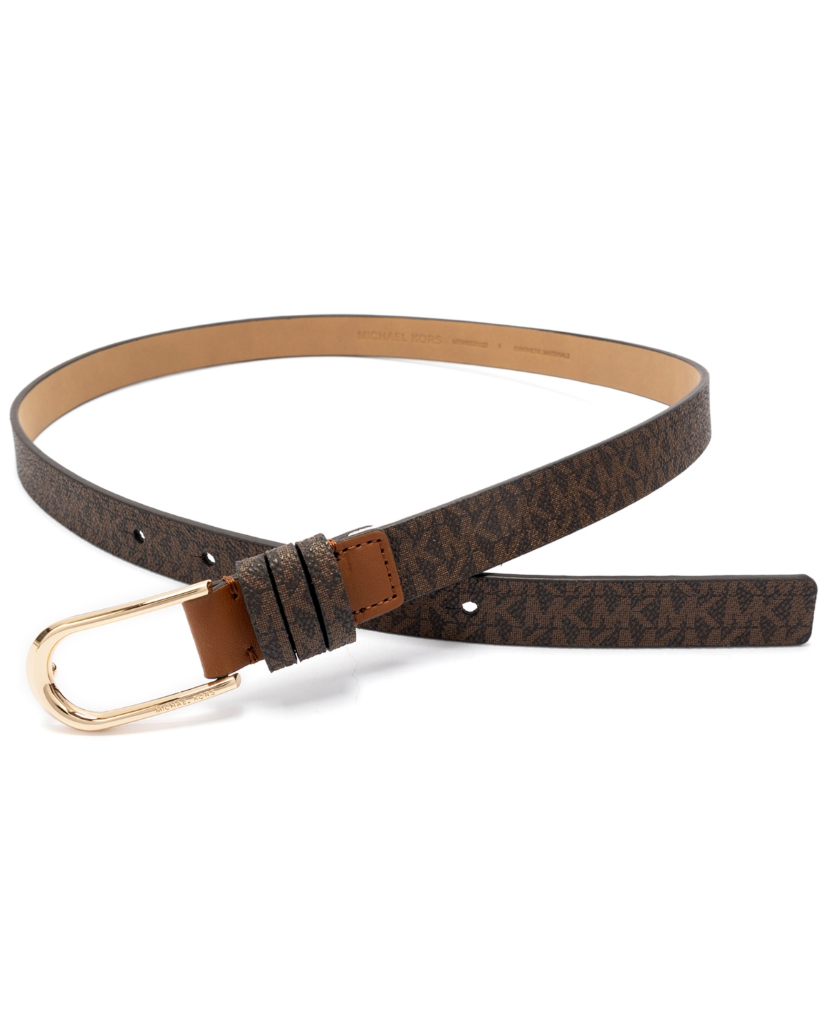 Michael Kors Women's Non-reversible Belt In Brown