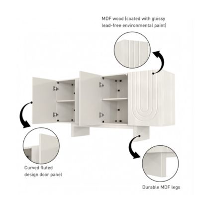 63'' Dining Room Cabinet with MDF Legs