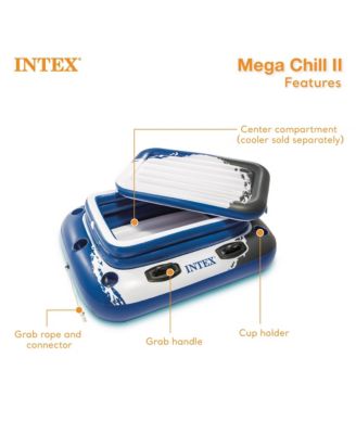 26ft x 52in Above Ground Pool w/ Inflatable Loungers and Floating Cooler