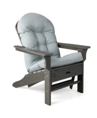 Set of 2 Patio Adirondack Chair Cushion High Back Fade Resistant 5'' Seat Pad Patio