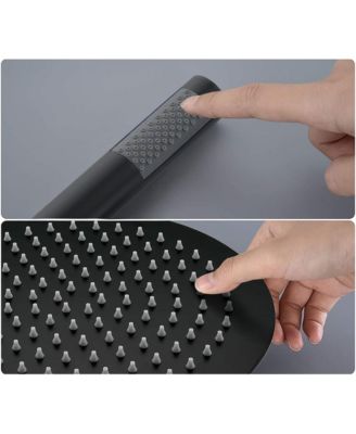 10" Matte Black Roud Rain Shower head and Handheld Shower Head Set