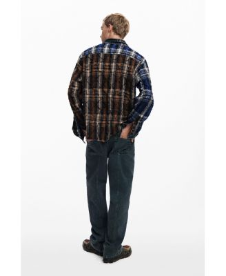 Men's Embroidered checks shirt