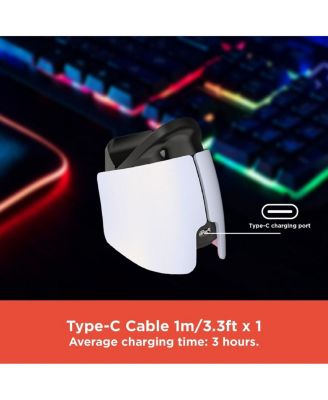 Single Charging Dock for PS5 Controllers For 1 Controller With Type C Charging Port and Cable and Smart LED Contact Indicators