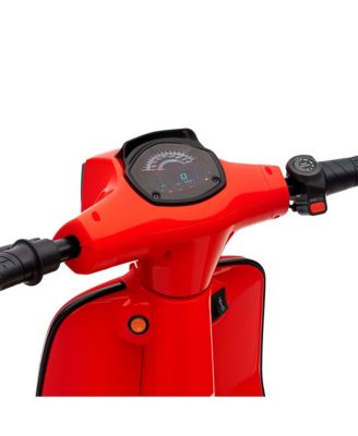 24V Kids Motorcycle with Rear Suspension, Lights for 8-12 Years,