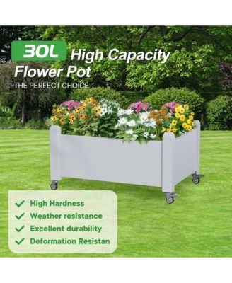 Soltanica Raised Garden Bed with Wheels