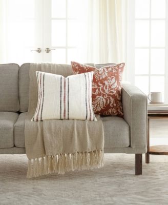 Yarn-Dyed Pattern 2-Pack Decorative Pillows, 20" x 20"