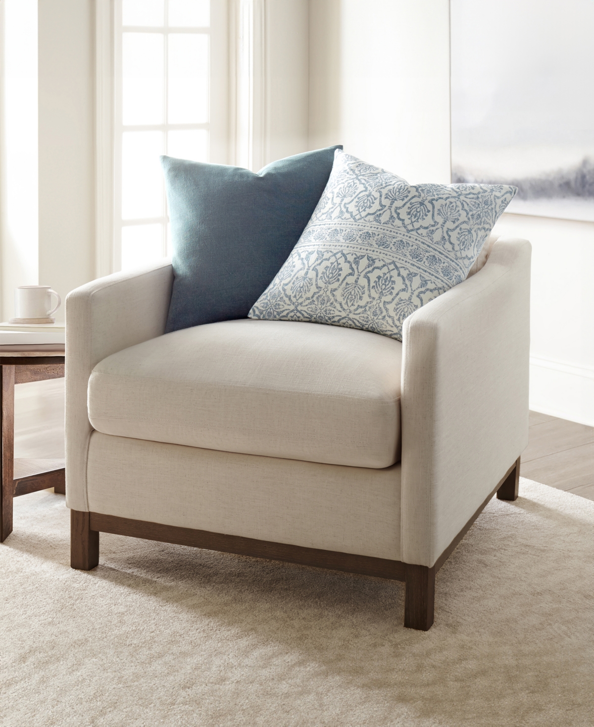 Ienjoy Home Cotton Slub 2-pack Decor Pillows, 20" X 20" In Blue