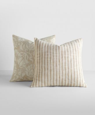 Yarn-Dyed Pattern 2-Pack Decorative Pillows, 20" x 20"