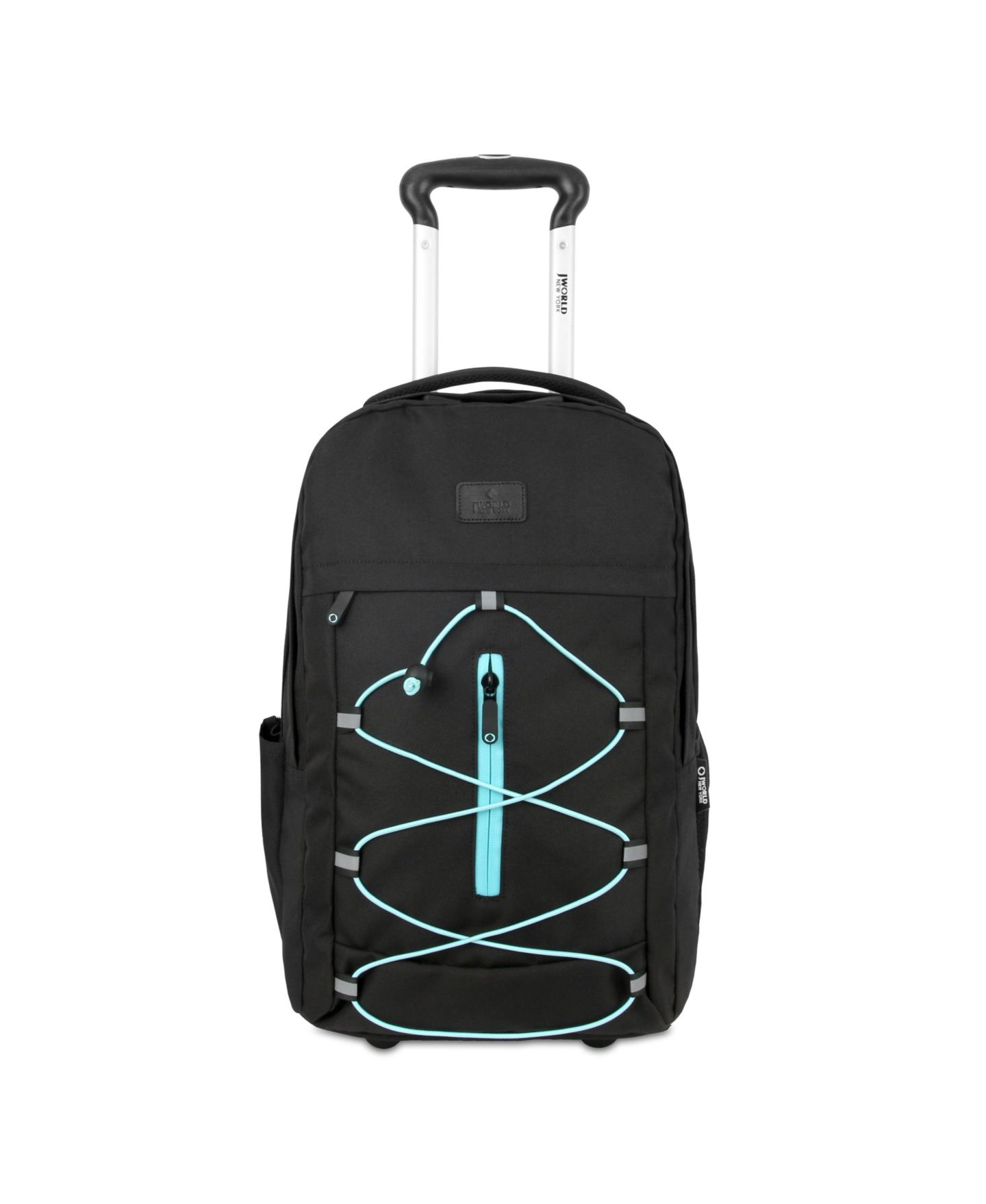 Рюкзак J World Lash Wheeled with Interior Laptop Sleeve for Travel (19 inch), цвет: Чёрный / Синий — фото 1