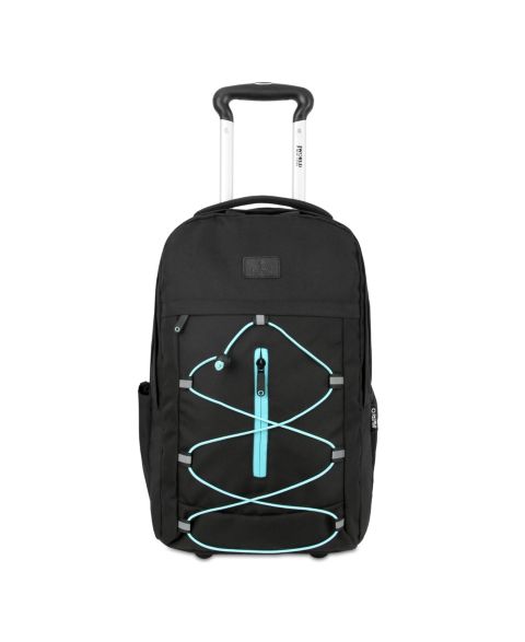 Рюкзак J World Lash Wheeled with Interior Laptop Sleeve for Travel (19 inch), цвет: Чёрный / Синий