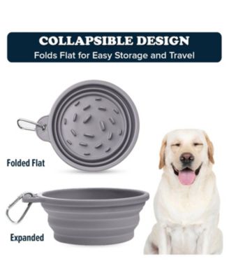 3-in-1 Dog Walk Bag, Travel Bowl, & Reflective Leash with Matching Planet-Safe Dog Poop Bags