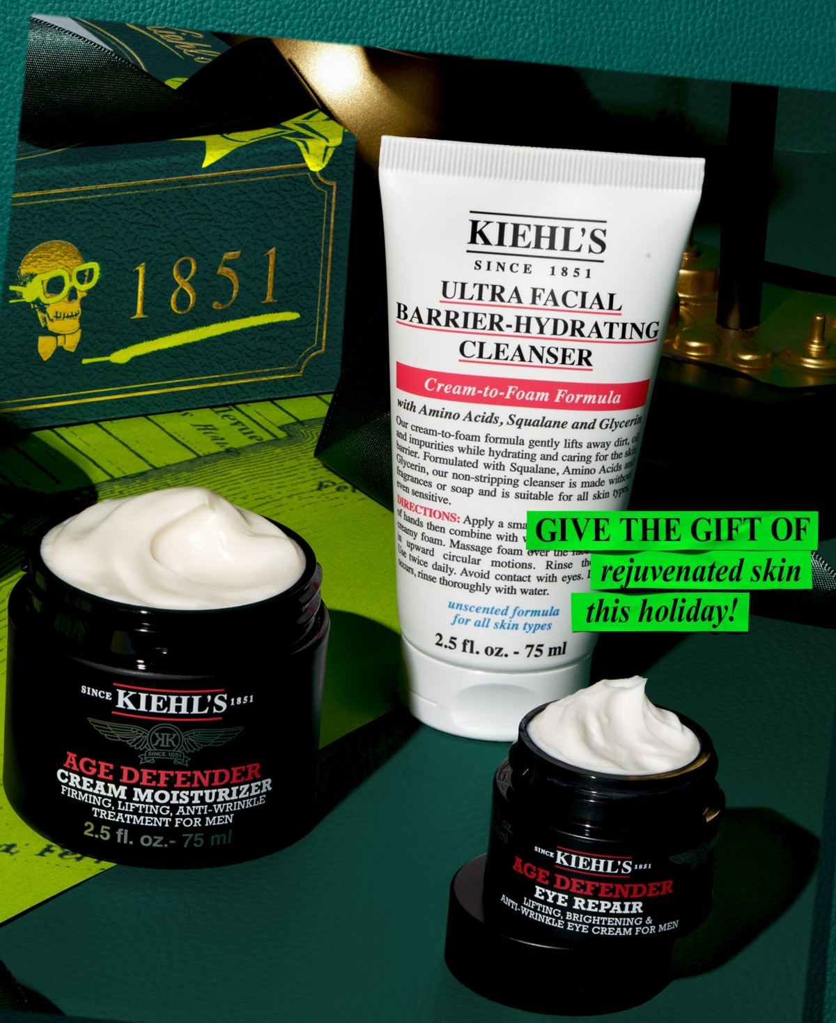 Kiehl's Since 1851 Men's 3-pc. Age Defenders For Him Gift Set In Transparent