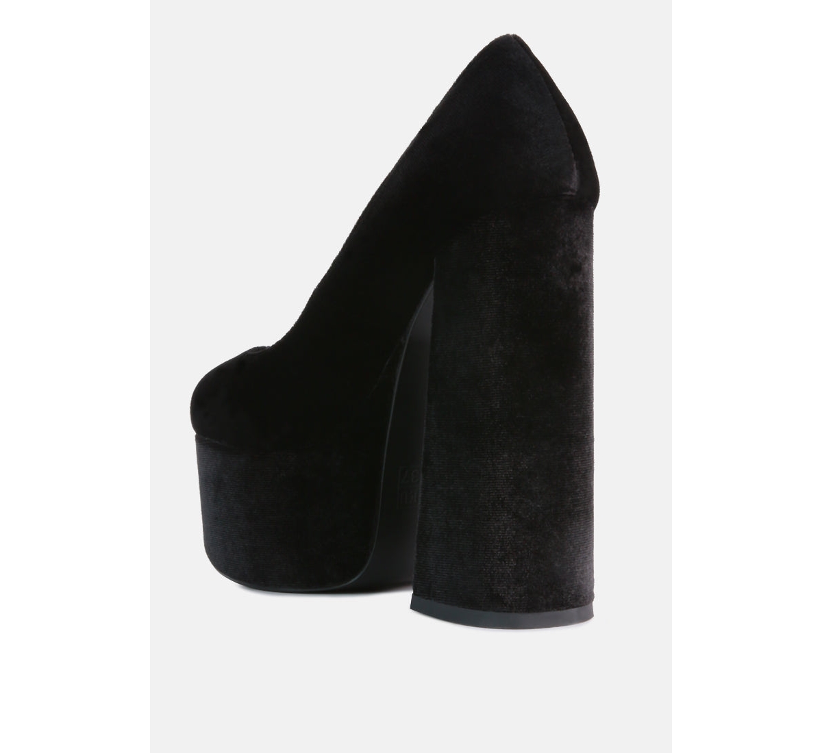 Old Novelty Platform Heel Velvet Pumps Women