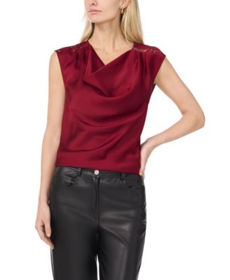 Women's Cowl Neck Drape Top