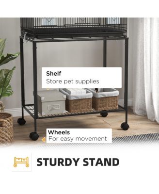 Double Stackable Bird Cage on Wheels w/ Sd for Canaries
