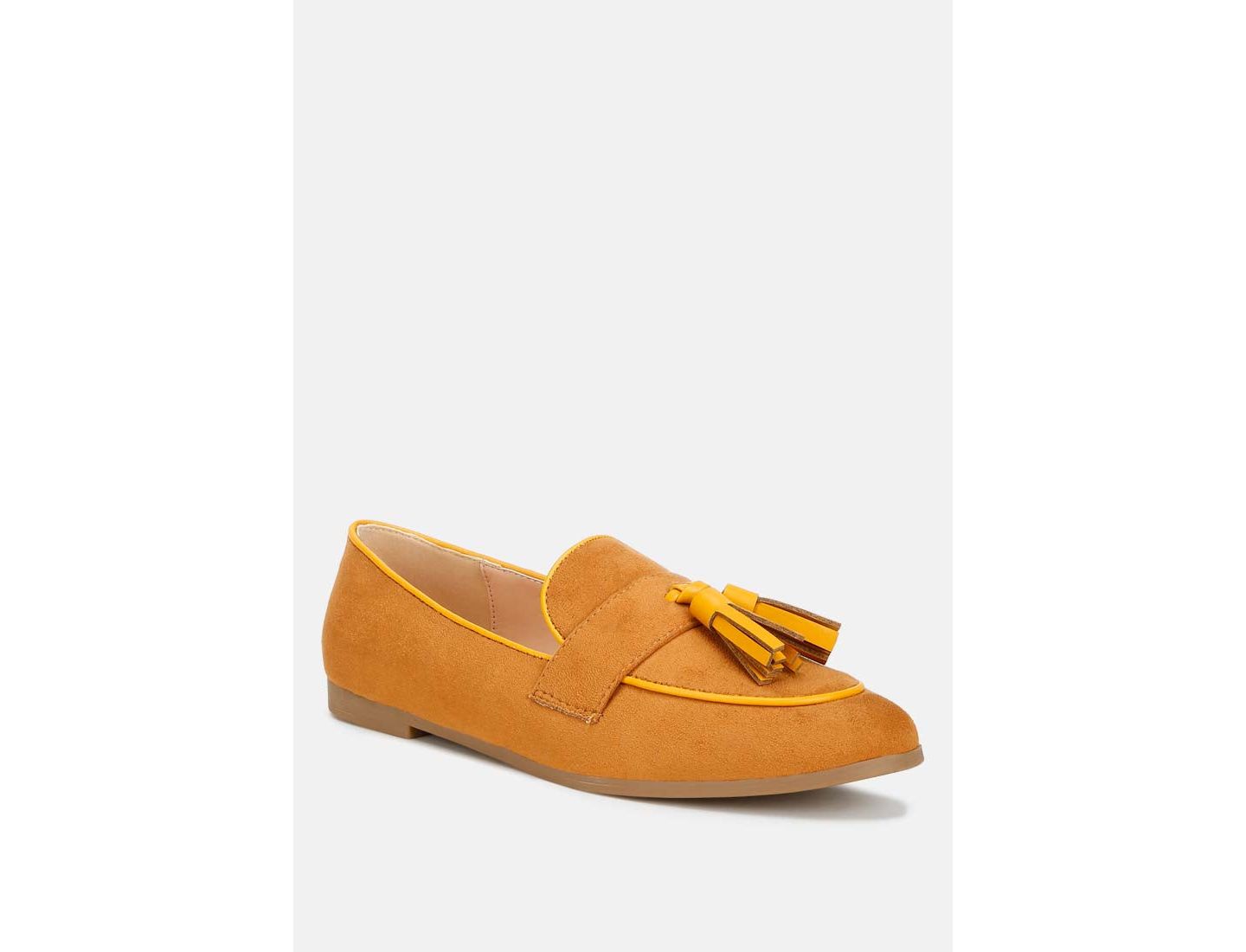 Женские туфли Rag & Co Folklore Micro Suede Tassel s, цвет: Бежевый / Хаки — фото 5
