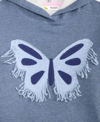 Girls' 5-20 Long-Sleeve Hooded Butterfly Sweatshirt
