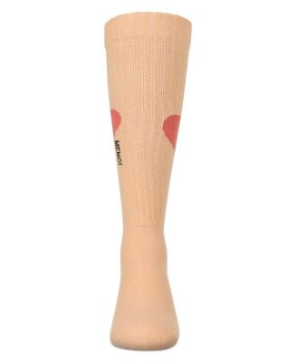 Big Girls Single Heart Logo Knee High Socks