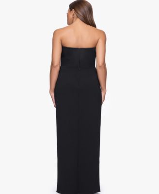 Women's Strapless Satin Dress