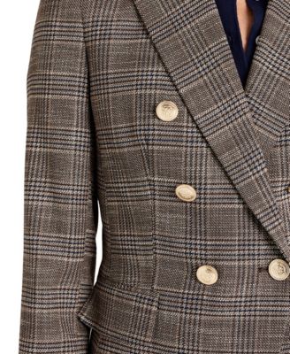 Petite Plaid Blazer Jacket