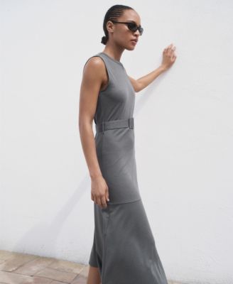 Women's Belt Midi Dress