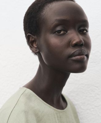 Women's Turn-Up Sleeves Oversized Blouse