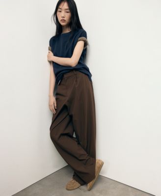 Women's Low-Rise Wide-Leg Pants