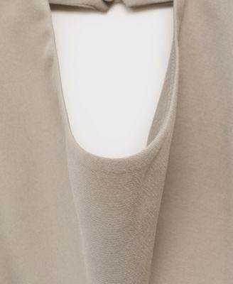 Women's Asymmetrical Open-Back Top