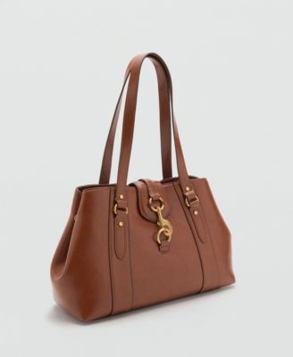 Women's Hook Fastener Large Shoulder Bag