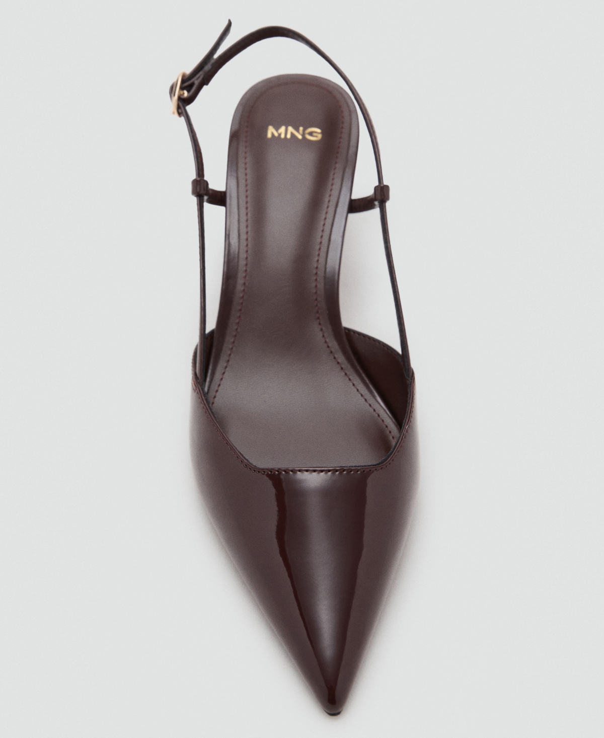 Mango Seth Slingback Pump In Brown