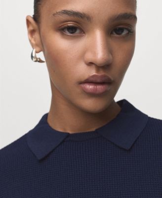 Women's Shirt Collar Sweater