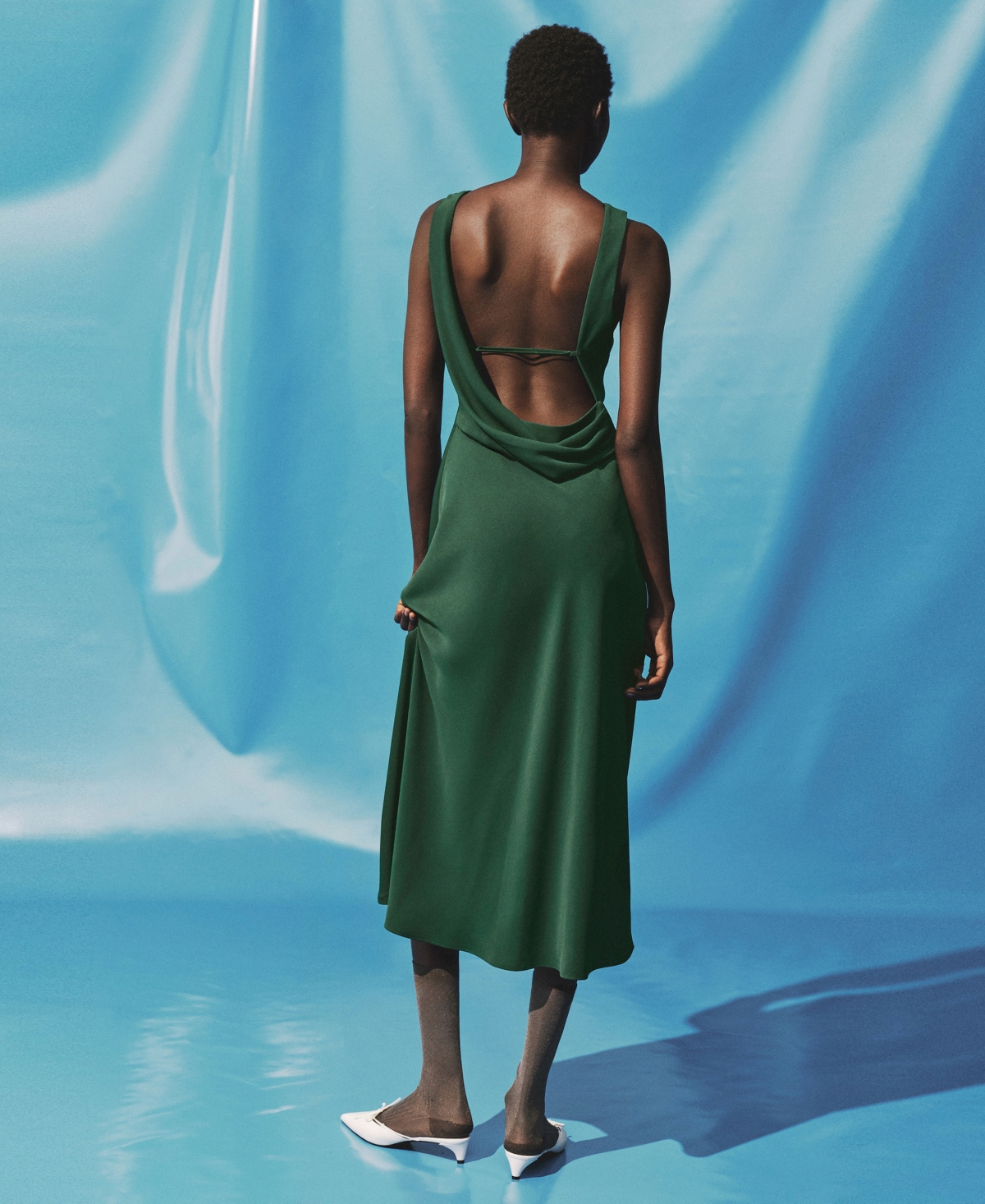 Mango Robe Vert - Femme - S -  In Green