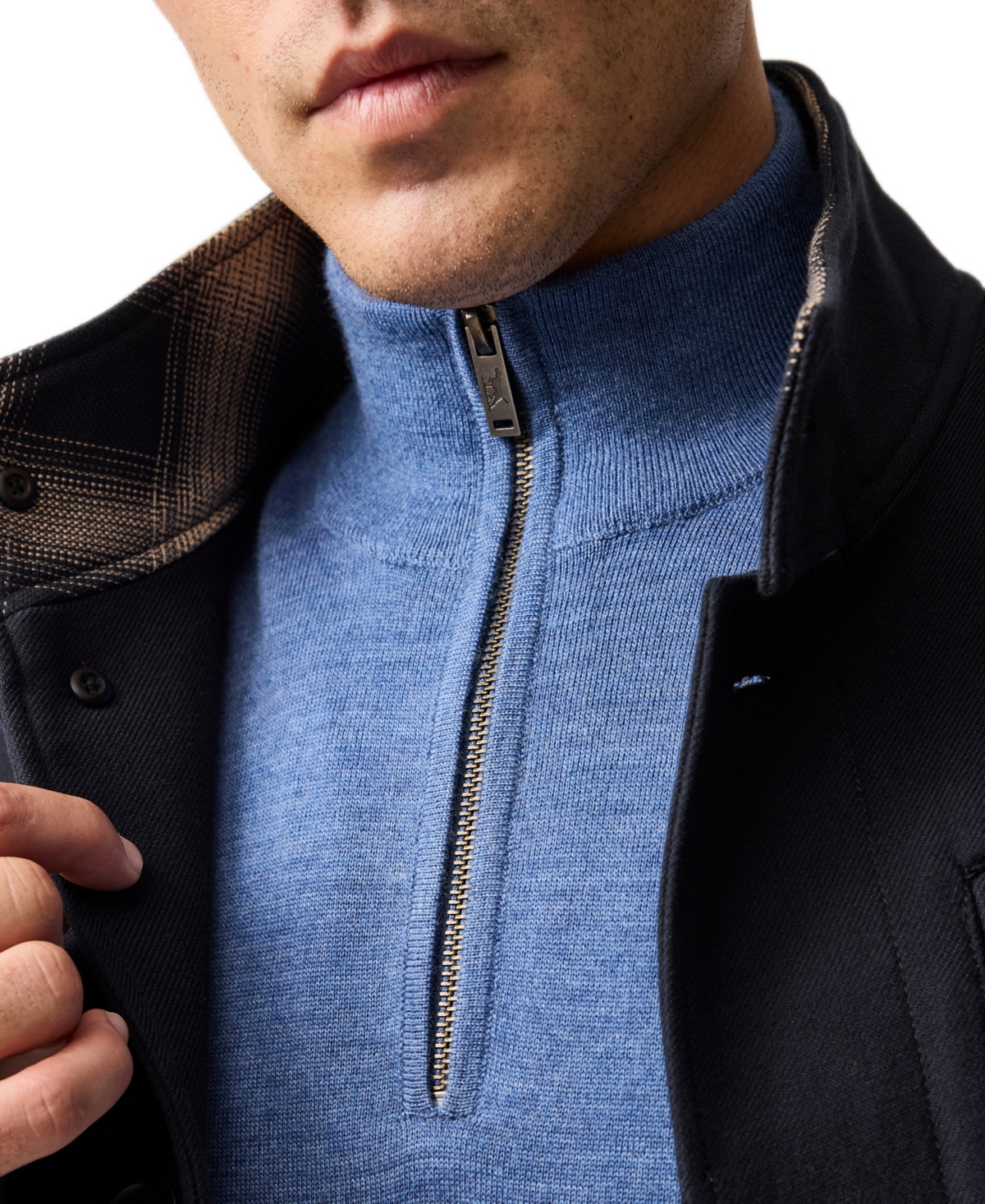 Rodd & Gunn Nobles Merino Wool Sweater In Blue