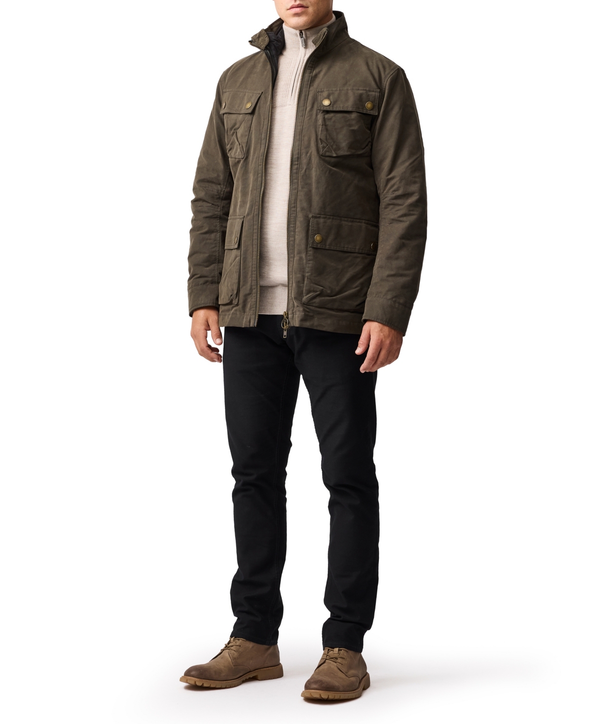 Rodd & Gunn Quail Rise Merino Wool Sweater In Neutral