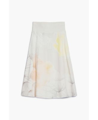 Women's Midi skirt with elastic waistband