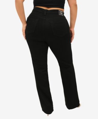 Plus Size Billie Straight Mid Rise Jeans